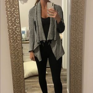 Black and white sweater